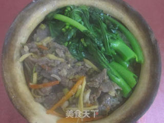 牛肉煲仔饭的做法步骤:16