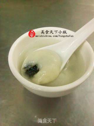 首乌黑芝麻汤圆的做法步骤:9
