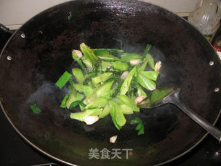 莴苣炒老腊肉的做法步骤：6