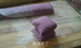 爱心紫薯馒头的做法步骤:7