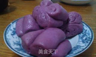 爱心紫薯馒头的做法步骤:12