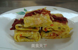 鸡蛋卷饼的做法步骤:4