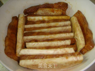 【龙年新春家宴菜】香芋扣肉的做法步骤:11