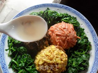 肉圆儿穿新衣--『群仙喜迎春』的做法步骤：9
