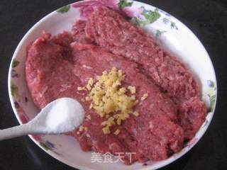 大葱羊肉锅贴的做法步骤:3
