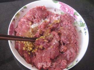 大葱羊肉锅贴的做法步骤:5