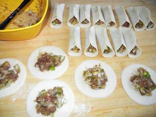 大葱羊肉锅贴的做法步骤:9