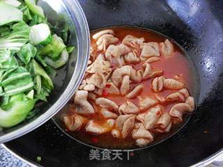青菜煲肥肠的做法步骤:14