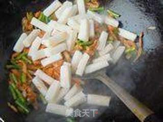辣白菜炒年糕的做法步骤:7