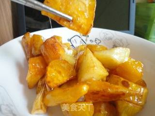 香脆甜品——拔丝地瓜的做法步骤:10