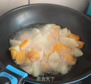 香脆甜品——拔丝地瓜的做法步骤:4