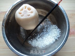 【糯米藕+红枣李子茶】的做法步骤:3