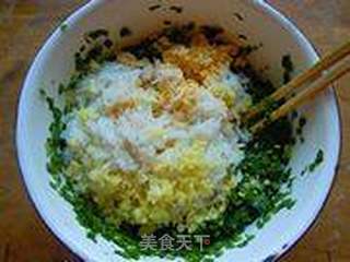 适合新手的韭菜鸡蛋素水饺的做法步骤:13