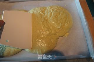 【我的烘焙时间】绿野仙踪---清新小浪漫的抹茶杏仁蜜豆卷的做法步骤：29