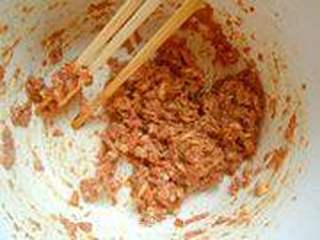 雪菜香菇肉汤圆的做法步骤:7