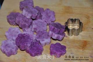 紫山药花生牛奶的做法步骤：1