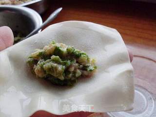 鲜肉荠菜大馄饨的做法步骤:2