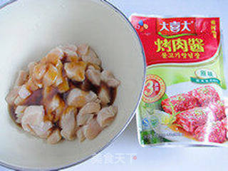 想什么味就什么味—什锦鸡肉串的做法步骤:3