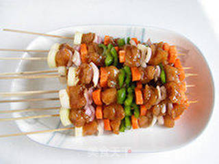 想什么味就什么味—什锦鸡肉串的做法步骤:6