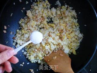 培根黄金炒饭的做法步骤：7