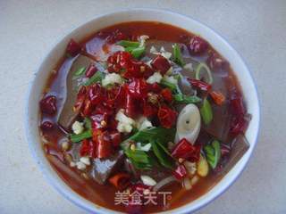 味蕾诱惑---水煮鸭血的做法步骤:11