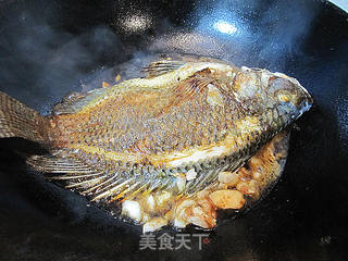 沙姜煎焗黑鲫鱼的做法步骤:6