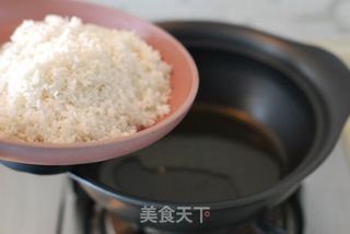 【儿菜咸肉煲仔饭】的做法步骤:7