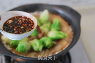【儿菜咸肉煲仔饭】的做法步骤:15