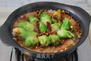 【儿菜咸肉煲仔饭】的做法步骤:16