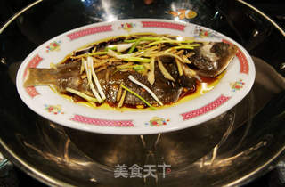 清蒸黄鲽盖的做法步骤：7