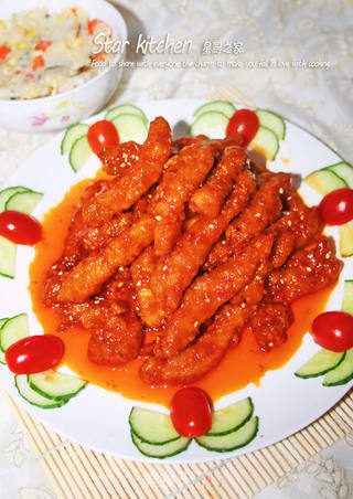 【外酥里嫩的里脊肉】糖醋里脊的做法步骤:17