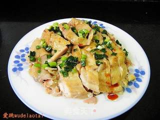 葱油白斩鸡的做法步骤:8