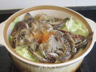 红肓蟹香肠白菜煲的做法步骤:5