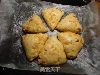 红薯葡萄干司康的做法步骤:16