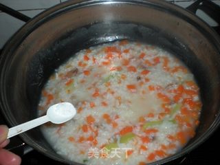 胡萝卜香肠烫饭的做法步骤:10