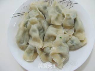 口味清淡的油菜虾仁水饺的做法步骤:11