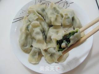口味清淡的油菜虾仁水饺的做法步骤:12