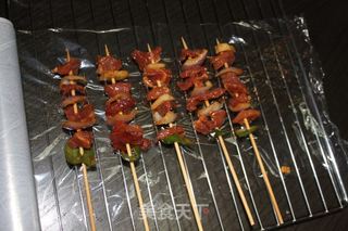 孜然烤肉串的做法步骤:4