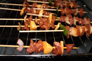 孜然烤肉串的做法步骤:5
