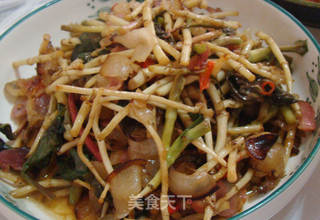 腊味小炒鱼腥草的做法步骤:10