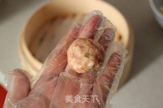 让珍珠肉丸子口感更细嫩软糯的秘诀——【珍珠丸子】的做法步骤:7