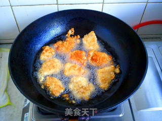 脆皮炸鸡块(麦乐鸡)的做法步骤:9