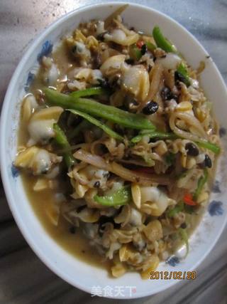 爆炒花甲的做法步骤:6