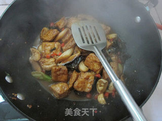 干锅豆腐的做法步骤:10