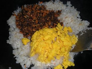 萝卜干炒饭的做法步骤:14