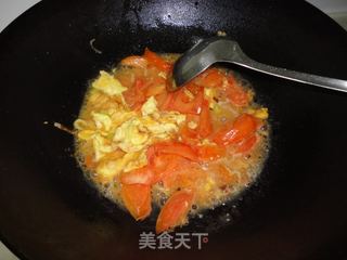 木须柿子盖饭的做法步骤：6