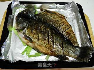 私房烤鲫鱼的做法步骤:9