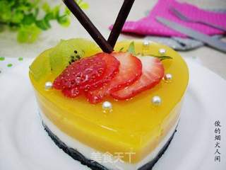 芒果酸奶慕斯的做法步骤：16
