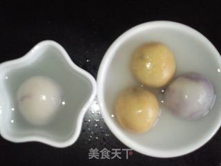 南瓜紫薯汤圆的做法步骤:6