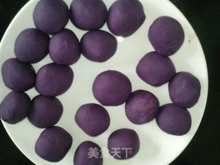 南瓜紫薯汤圆的做法步骤:3